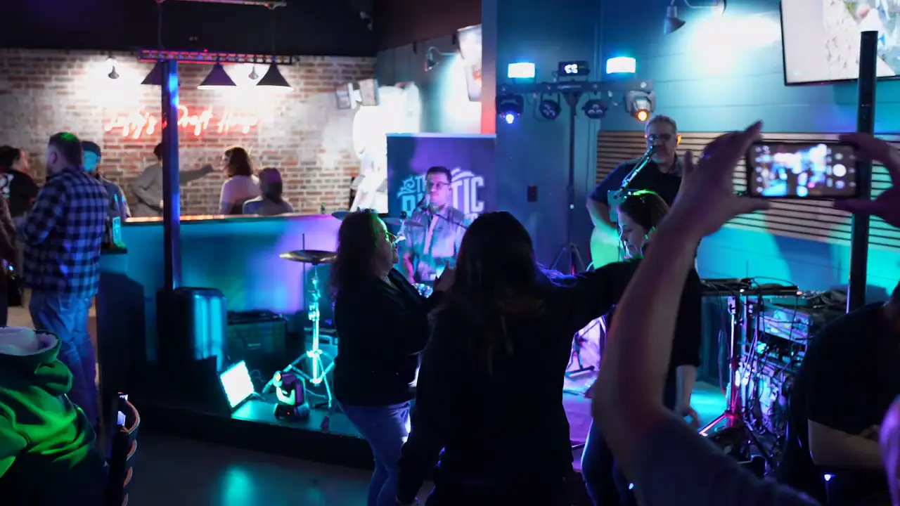 Inside Lefty's Draft House, a bar near Converse, TX